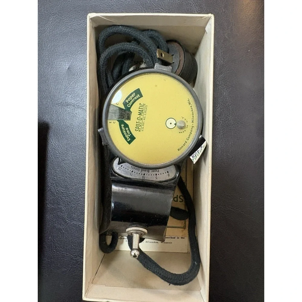 Vintage Spot-O-Matic Enlarging Meter Kinnard Company Milwaukee WI Darkroom Photo